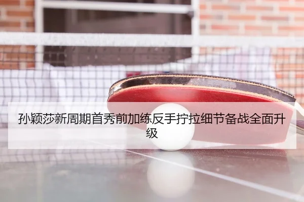孙颖莎新周期首秀前加练反手拧拉细节备战全面升级
